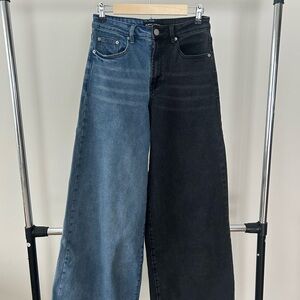 Almost Famous Blue and Black Two Tone Jeans